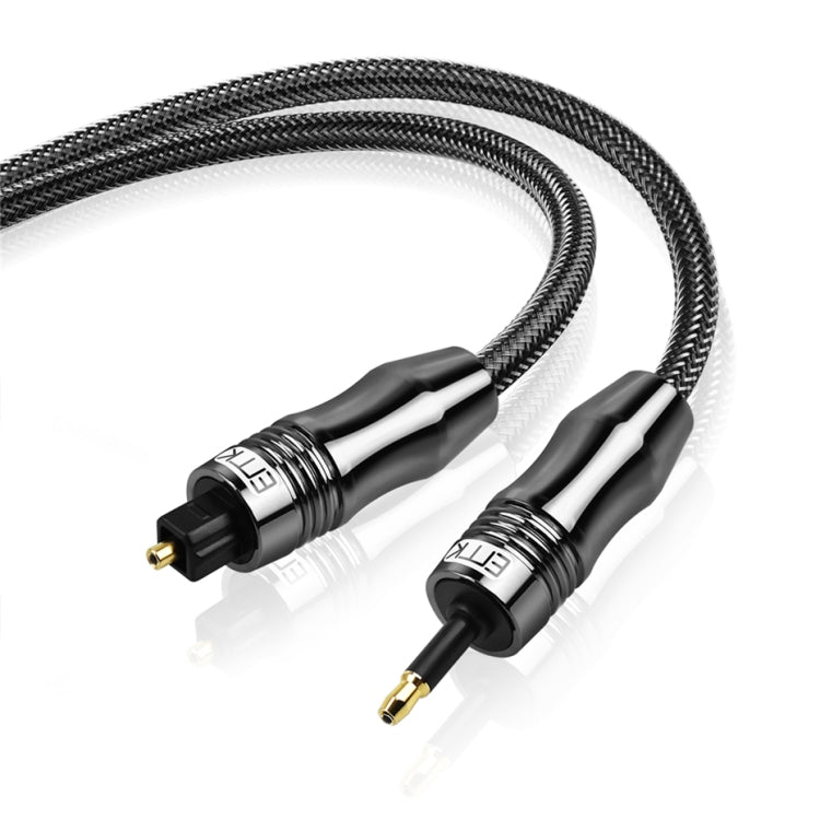 EMK OD1.0mm 3.5mm Sonido digital Toslink a Mini Toslink Cable de audio óptico digital, 1m, 1.5m, 2m, 3m, 5m