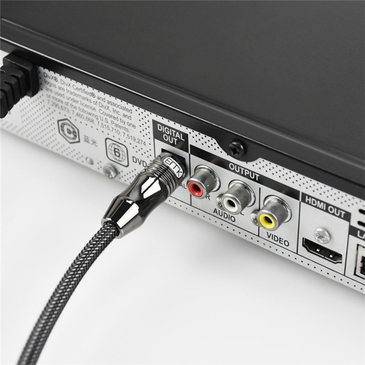 EMK OD1.0mm 3.5mm Sonido digital Toslink a Mini Toslink Cable de audio óptico digital, 1m, 1.5m, 2m, 3m, 5m