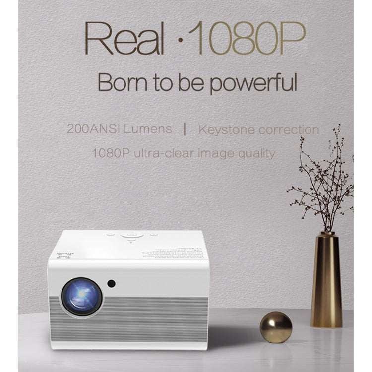 T10 1920x1080P 3600 lúmenes Proyector portátil de cine en casa LED HD Digital, versión de Android, Android Version