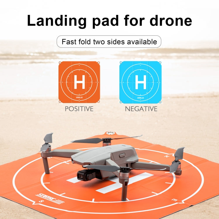 Dron portátil STARTRC 1109143 de 50cm, plataforma de aterrizaje de plataforma de estacionamiento cuadrada plegable Universal para DJI FPV/mini 2/Air 2, 50cm