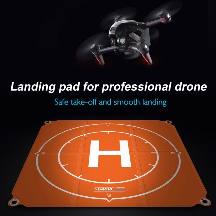 Dron portátil STARTRC 1109143 de 50cm, plataforma de aterrizaje de plataforma de estacionamiento cuadrada plegable Universal para DJI FPV/mini 2/Air 2, 50cm