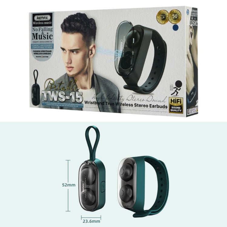Remax Proda TWS-15 Bluetooth 5.0 Estilo de pulsera portátil Auriculares estéreo inalámbricos verdaderos