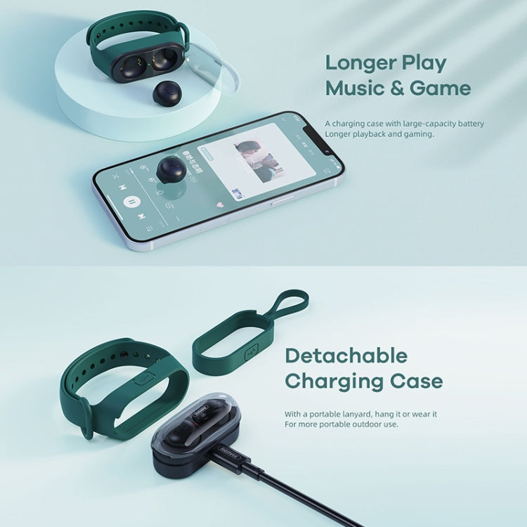 Remax Proda TWS-15 Bluetooth 5.0 Estilo de pulsera portátil Auriculares estéreo inalámbricos verdaderos