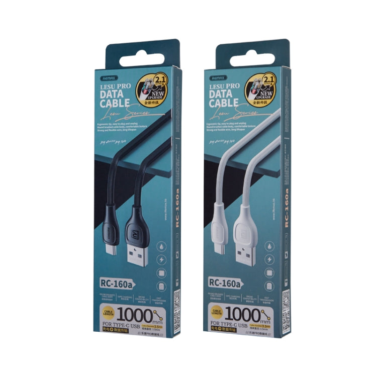 Remax 2.1A Lesu Pro Series Cable de datos de carga, longitud: 1 m, Type-C, 8 Pin, Micro USB