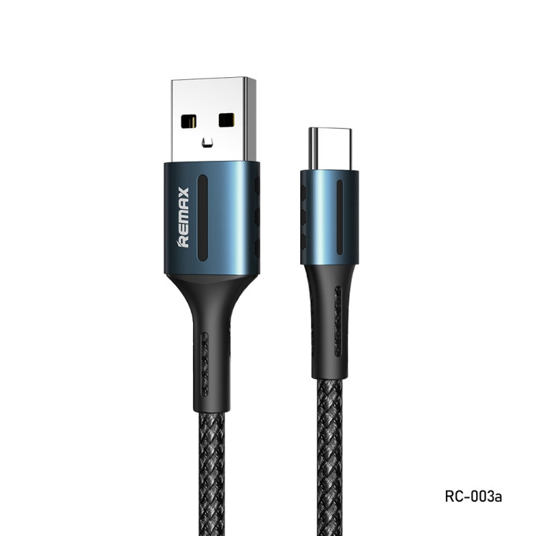 Cable de datos de carga de la serie Remax 2.4A Barrett, longitud: 1 m, Type-C, 8 Pin