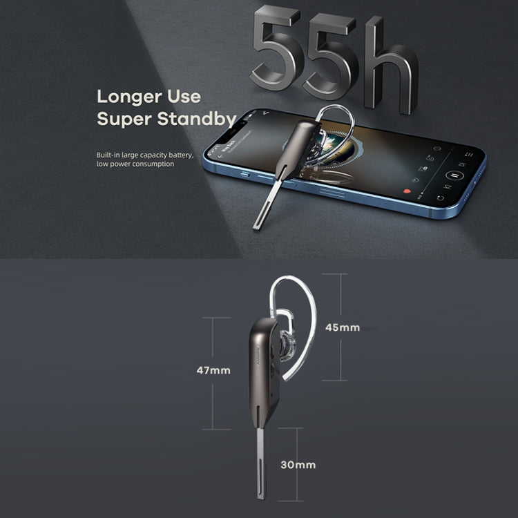 Remax RB-T38 Bluetooth 5.0 Auricular Bluetooth inalámbrico con reducción de ruido de metal