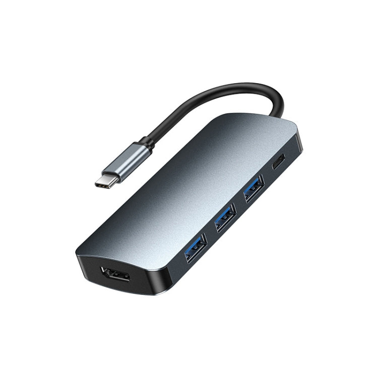 Remax RU-U5 5 en 1 Multifunción Tipo-C / USB-C HUB Estación de acoplamiento, 5 In1
