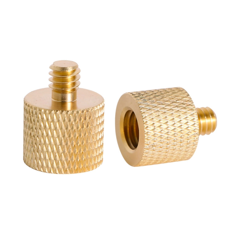 BEXIN LS083 2 tornillos de conversión de rosca hembra de 1/4 de pulgada a macho de 3/8 de pulgada, LS083