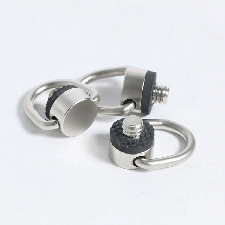 BEXIN LS096 2 PCS Anillo C Tornillos de cámara Montaje Adaptador de tornillo de placa de liberación rápida de 1/4 pulgadas, LS096
