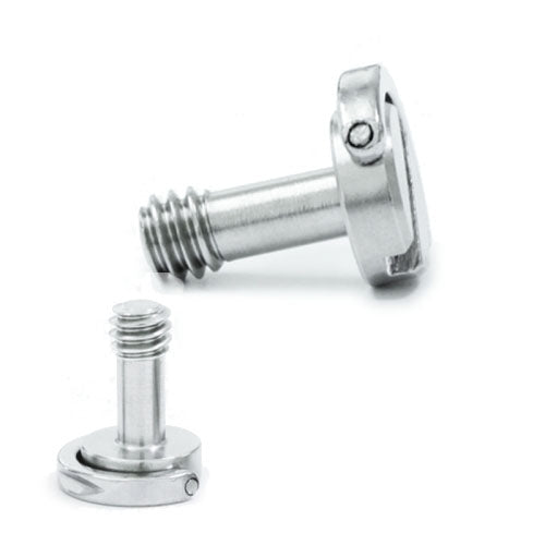 EXIN LS095 2 PCS Tornillos de anillo D Montaje de placa de cámara Tornillos de liberación rápida de 1/4 de pulgada, LS095