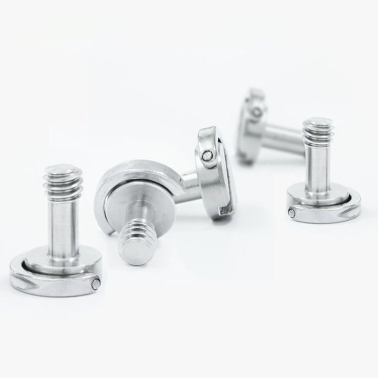 EXIN LS095 2 PCS Tornillos de anillo D Montaje de placa de cámara Tornillos de liberación rápida de 1/4 de pulgada, LS095