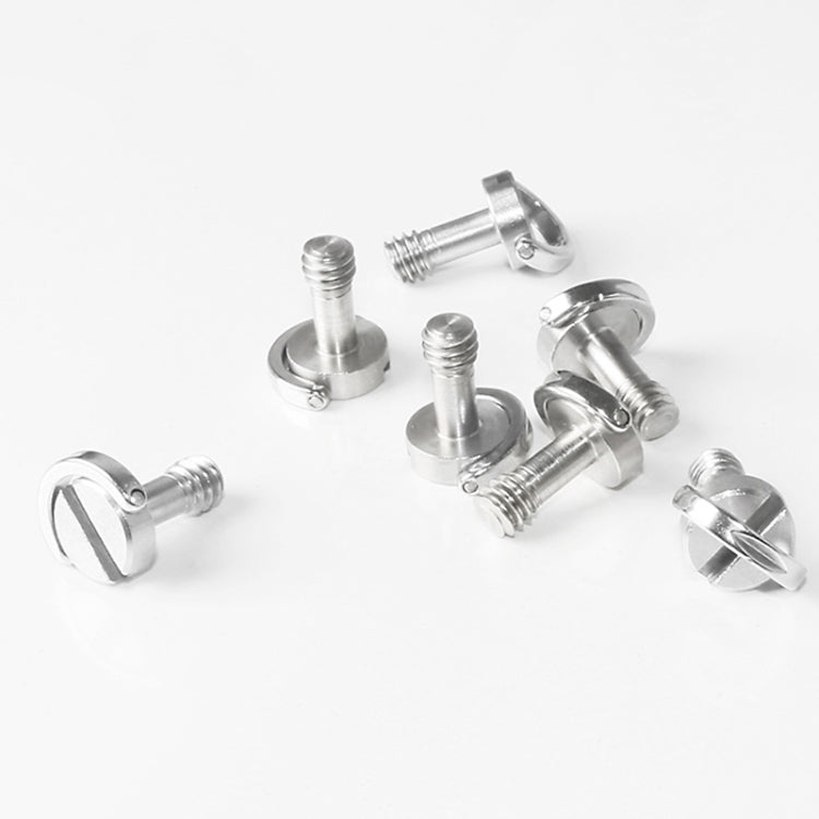 EXIN LS095 2 PCS Tornillos de anillo D Montaje de placa de cámara Tornillos de liberación rápida de 1/4 de pulgada, LS095
