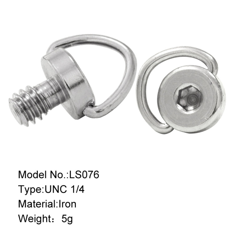 BEXIN LS076 2 tornillos de placa de liberación rápida de 1/4 pulgadas -20 tornillos de montaje adaptador, LS076