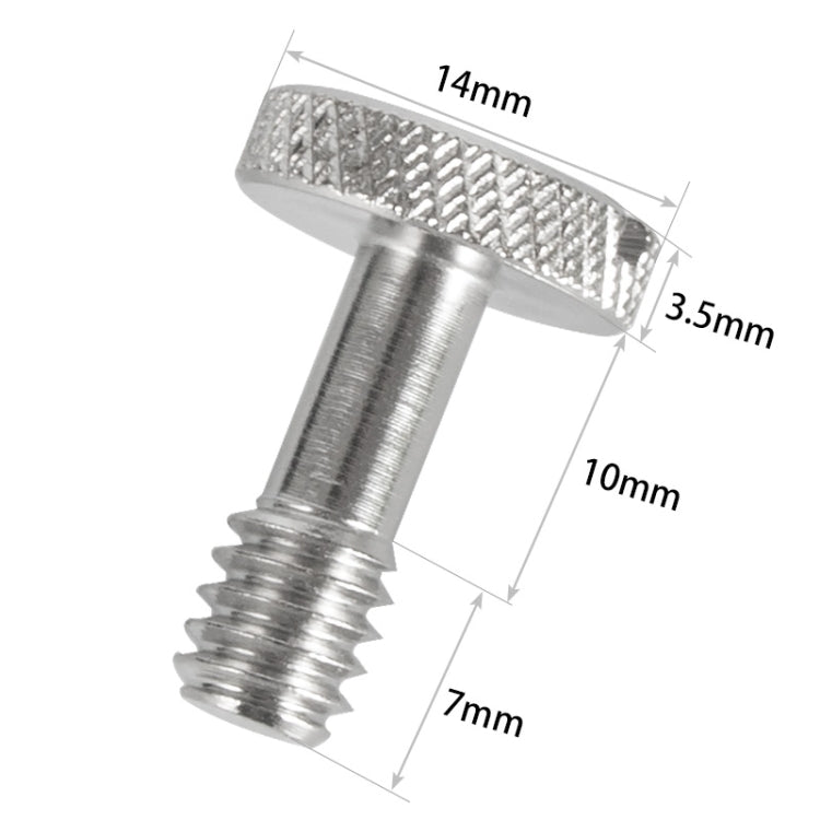 BEXIN LS005 2 uds tornillos de rosca hembra de 1/4 pulgadas tornillos de montaje para cámara DSLR, LS005