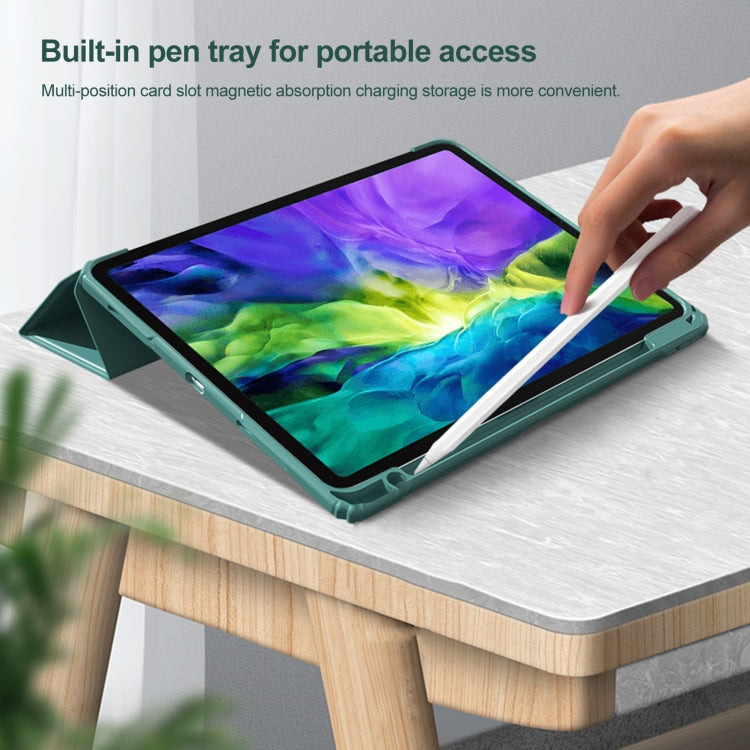 Mutural Pinyue Series PC + TPU Estuche de cuero con tapa horizontal con soporte y ranura para bolígrafo y función de suspensión / activación, For iPad Pro 11 (2021) / (2020), For iPad Pro 12.9 2022 / 2021 / 2020, For iPad Pro 11 (2021)                 ...