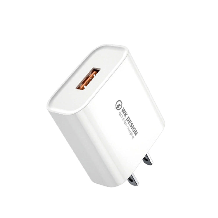 WK WP-U57 Max 18W Maxspeed QC3.0 Cargador rápido + USB a cable de datos micro USB, US Plug, EU Plug, UK Plug