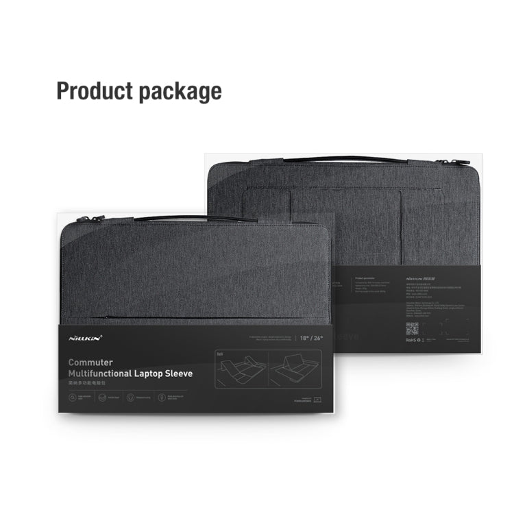 Funda para portátil multifuncional NILLKIN Commuter, For 14.0 inch and Below, For 16.0 inch and Below