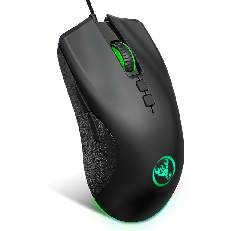 HXSJ A883 7 teclas 6400DPI RGB Light Mechanical Gaming Ratón con cable