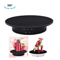 Tocadiscos giratorio eléctrico USB de 20 cm, soporte de exhibición, accesorios de grabación de vídeo, plato giratorio para fotografía, carga: 8 kg, 20cm(Black Velvet), 20cm (White Base Black Velvet), 20cm (White Base White Velvet)