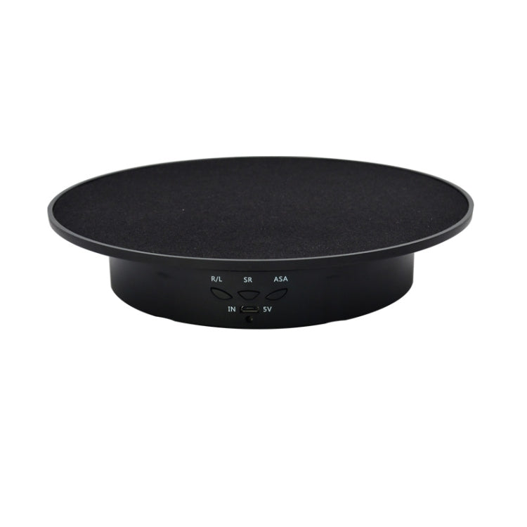 Tocadiscos giratorio eléctrico USB de 20 cm, soporte de exhibición, accesorios de grabación de vídeo, plato giratorio para fotografía, carga: 8 kg, 20cm(Black Velvet), 20cm (White Base Black Velvet), 20cm (White Base White Velvet)