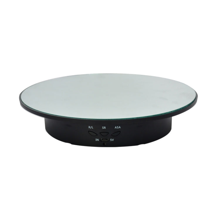 Tocadiscos giratorio eléctrico USB de 20 cm, soporte de exhibición, accesorios de grabación de vídeo, plato giratorio para fotografía, carga: 8 kg, 20cm(Black Mirror), 20cm (White Mirror)