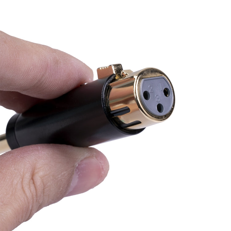 LZ1165G 6,35 mm estéreo macho a XRL hembra adaptador de audio micrófono conector de altavoz estéreo, LZ1165G