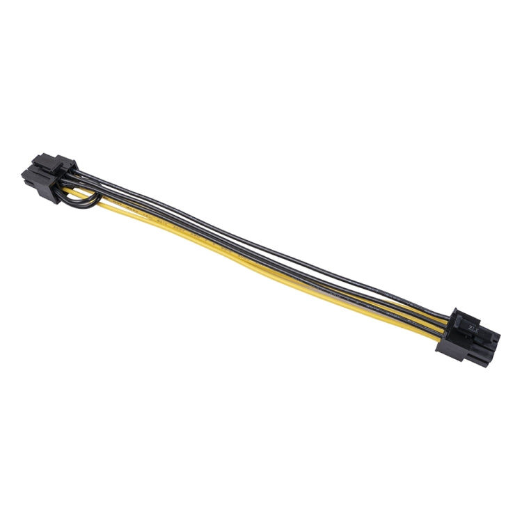 5 PCS 3682 Cable adaptador de fuente de alimentación de tarjeta gráfica hembra de 6 pines a hembra de 8 pines, longitud: 20 cm