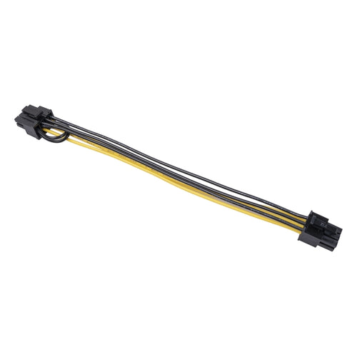 5 PCS 3682 Cable adaptador de fuente de alimentación de tarjeta gráfica hembra de 6 pines a hembra de 8 pines, longitud: 20 cm