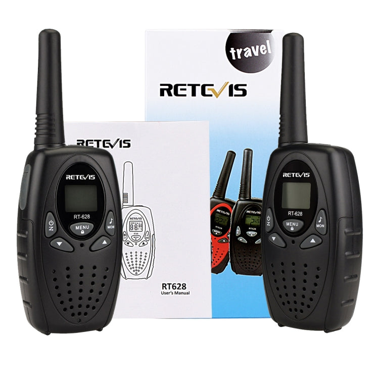 1 par RETEVIS RT628 0.5W Frecuencia de EE. UU. 462.550-467.7125MHz 22CHS Walkie Talkie portátil para niños, RT628(Black), RT628(White), RT628(Red)