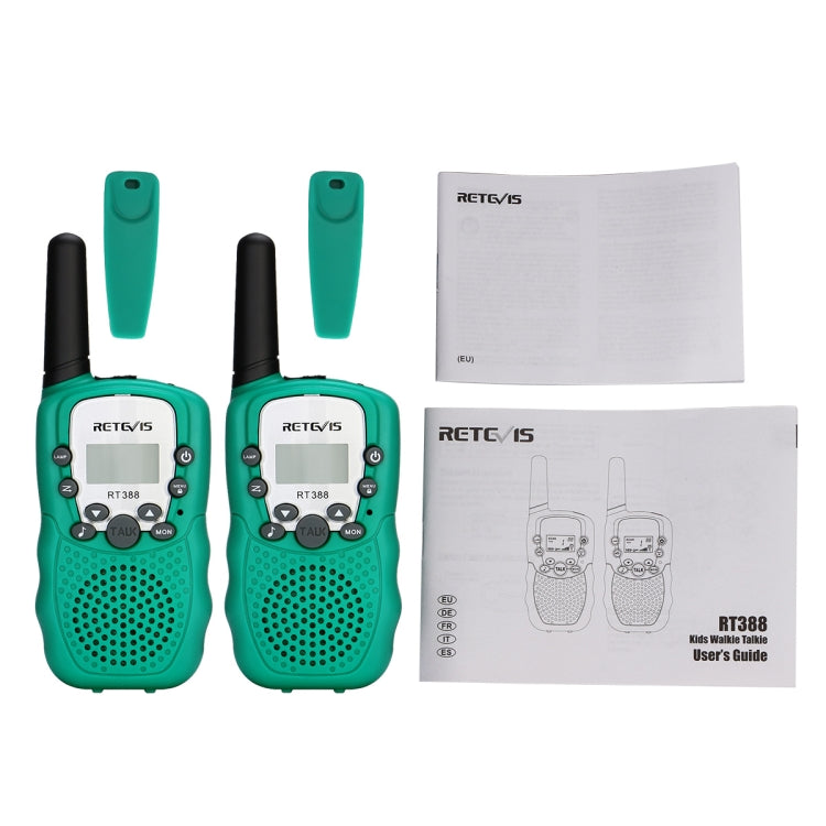 1 par RETEVIS RT388 0.5W Frecuencia de la UE 446MHz 8CHS Walkie Talkie de mano para niños, RT388(Black), RT388(Pink), RT388(Blue), RT388(Purple), RT388(Yellow)