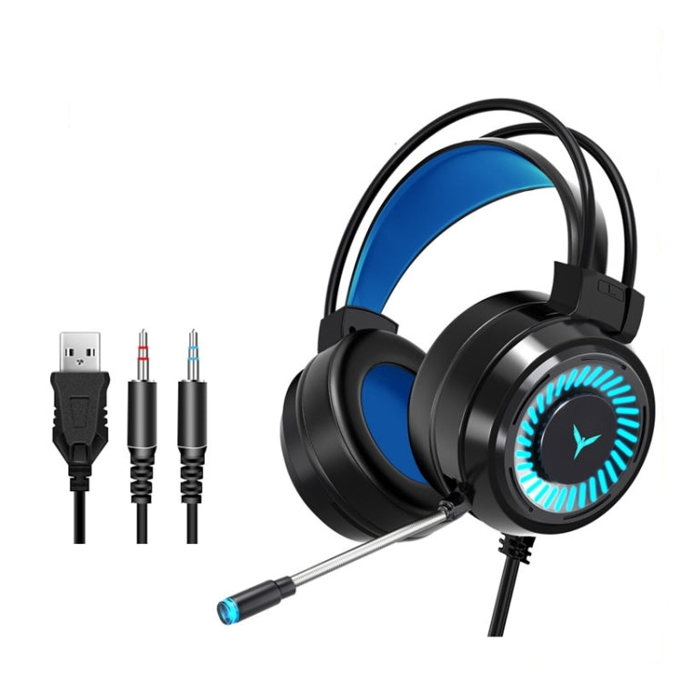2 PCS G58 Auriculares con cable para juegos montados en la cabeza con micrófono, longitud del cable: aproximadamente 2 m, Black Single Plug Version, Black 7.1 Single USB Version, Pink Colorful 3.5mm Version, White Colorful 3.5mm Version                ...