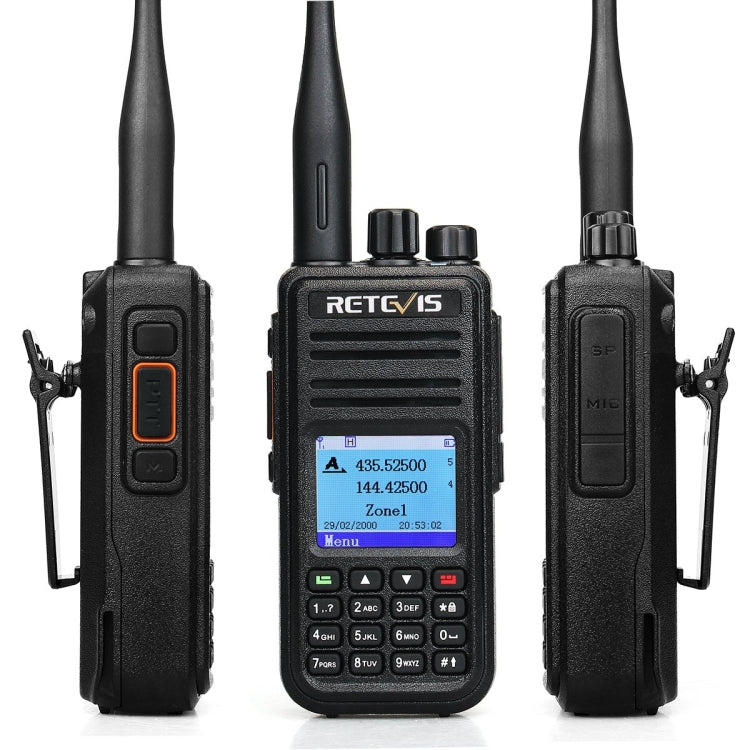 RETEVIS RT3S 136-174MHz + 400-480MHz 3000CH Walkie Talkie de radio bidireccional digital DMR portátil, RT3S