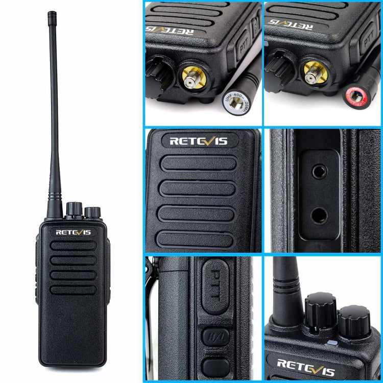 RETEVIS RT1 10W UHF 400-520MHz 16CH Walkie Talkie de mano,, RT1 400-520MHz US Plug, RT1 400-520MHz EU Plug