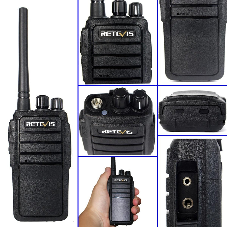 1 par RETEVIS RT21 2.5W Frecuencia de EE. UU. 400-480MHz 16CH Walkie Talkie portátil, enchufe de EE. UU., RT21 US Plug
