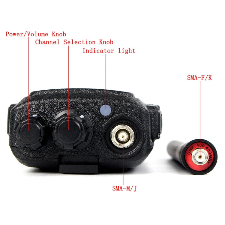 1 par RETEVIS RT21 2.5W Frecuencia de EE. UU. 400-480MHz 16CH Walkie Talkie portátil, enchufe de EE. UU., RT21 US Plug