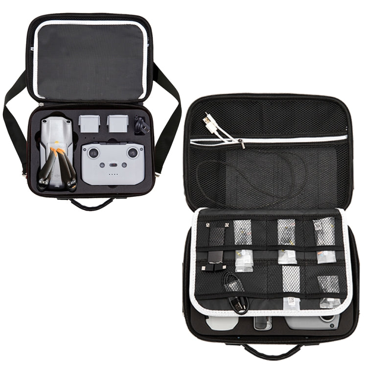Estuche portátil de transporte de viaje con almacenamiento de un solo hombro con separador de deflector para DJI Air 2S, For DJI Air 2S with Baffle Separator