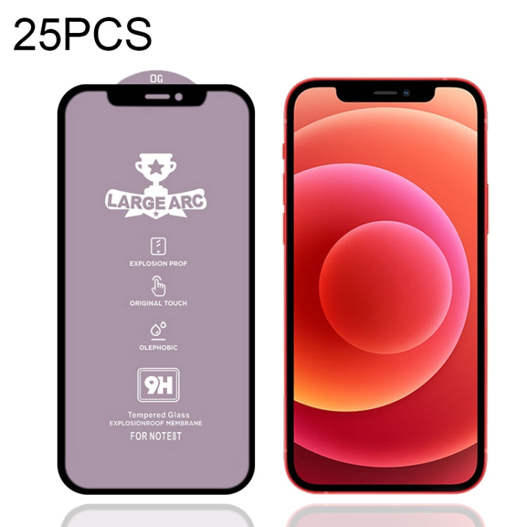 25 PCS 9H HD Película de vidrio templado de pantalla completa de alto alúmina de arco grande, For iPhone 12 mini (25 PCS), For iPhone 12 / 12 Pro (25 PCS), For iPhone 12 Pro Max (25 PCS)