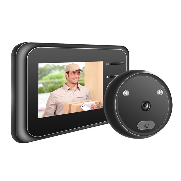 R11 Timbre electrónico con forma de ojo de gato, pantalla TFT LCD de 2,4 pulgadas, visión nocturna, foto y vídeo