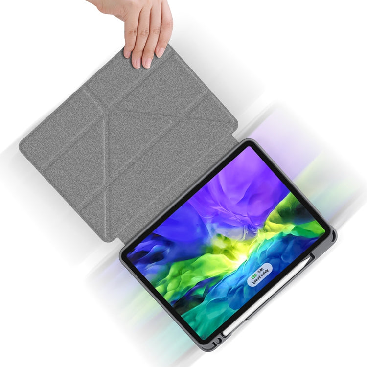 Mutural Transformers Series PC + PU Estuche de cuero con tapa horizontal con soporte y función de reposo / activación, For iPad Pro 11 (2021) / (2020), For iPad Pro 12.9 2022 / 2021 / 2020