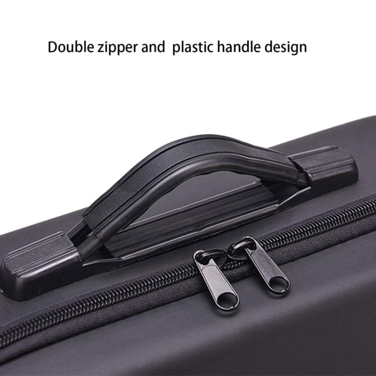 Caja portátil de viaje de almacenamiento de un solo hombro que lleva la caja de la cubierta de la PU para DJI Air 2S, For DJI Air 2S Black + Black Liner, For DJI Air 2S Black + Red Liner