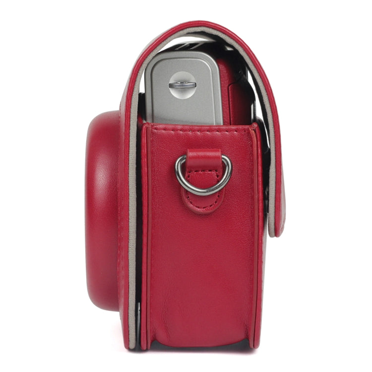 Bolsa de cámara de PU de color sólido con correa para el hombro para Fujifilm Instax mini 90, For Fujifilm Instax mini 90