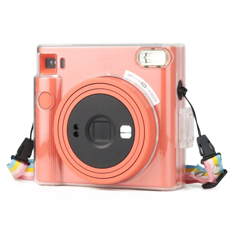 Bolso para cámara de cristal transparente con correa para el hombro para Fujifilm Instax Square SQ1, For Fujifilm Instax Square SQ1