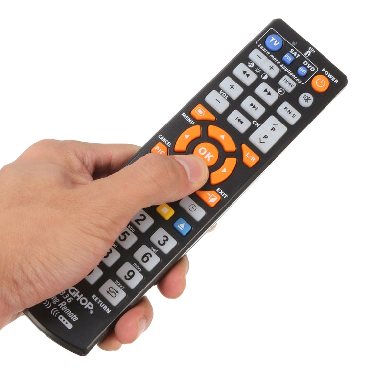 CHUNGHOP L336 Controlador remoto de aprendizaje inteligente universal para TV / CBL / DVD, L336(Black), L336(Silver)