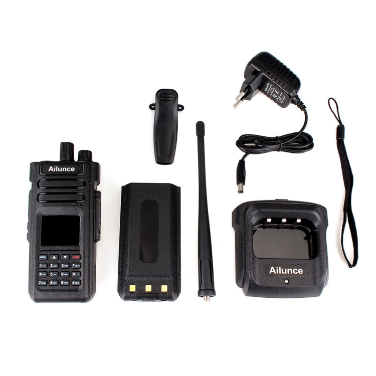 RETEVIS HD1 136-174 y 400-480 MHz y 76-107,95 MHz 3000CHS de doble banda DMR Digital impermeable de dos vías Radio Walkie Talkie de mano,, HD1,EU Plug, HD1,US Plug