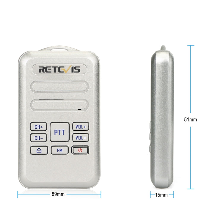 RETEVIS RT20 2W 400-470MHz 16CHS Mini Radio FM Radio bidireccional Walkie Talkie,, RT20,US Plug, RT20,EU Plug