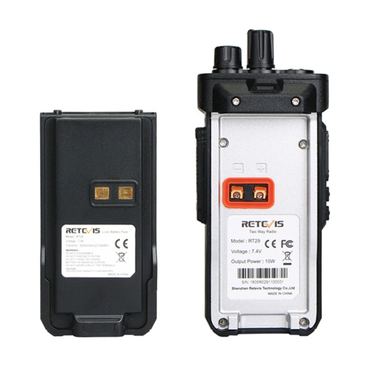 RETEVIS RT29 10W UHF 400-480MHz 16CHS Radio bidireccional Walkie Talkie de mano,, RT29,EU Plug, RT29,US Plug