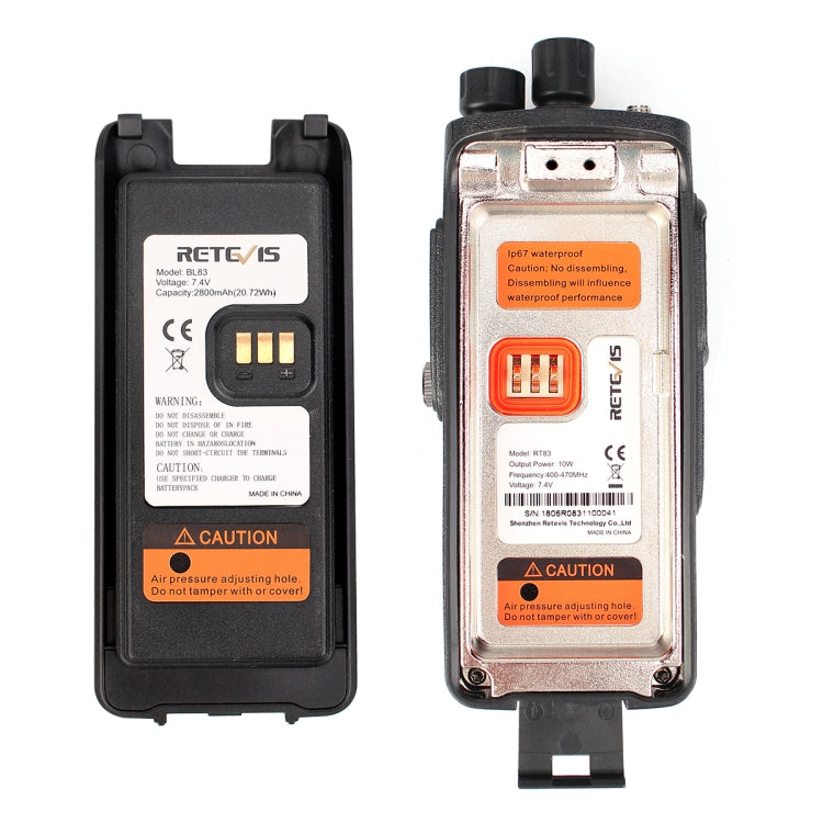 RETEVIS RT83 10W 400-470MHz 1024CHS Impermeable DMR Digital Dual Time Radio bidireccional Walkie Talkie, RT83