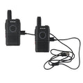 1 par RETEVIS RT18 16CHS FRS Dual PTT Handheld Walkie Talkie, enchufe de EE. UU., RT18, US Plug