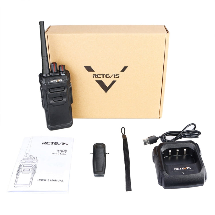 RETEVIS RT48 2W 16CHS Impermeable FRS Walkie Talkie de mano, enchufe de EE. UU., RT48