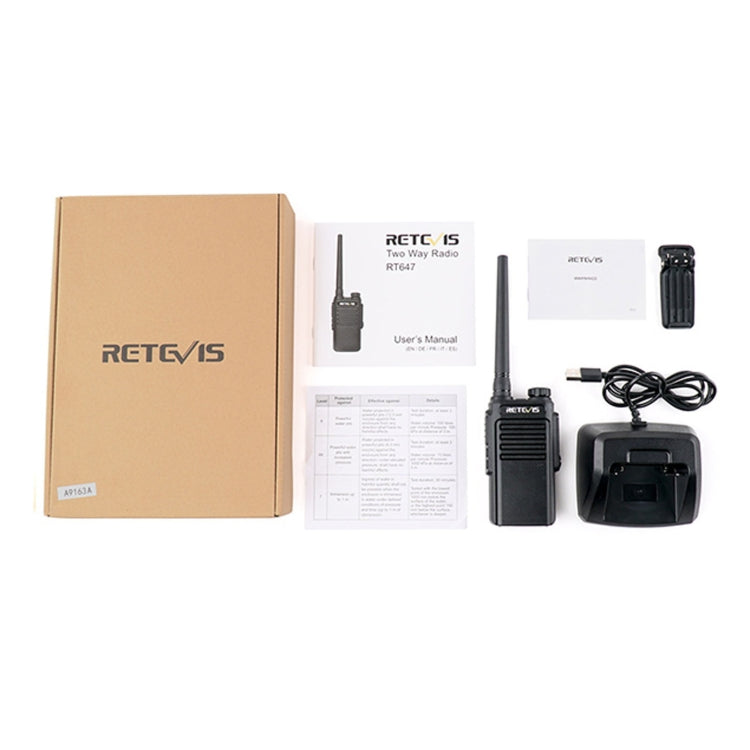 RETEVIS RT47 16CHS IP67 Impermeable FRS Radio bidireccional Walkie Talkie de mano, enchufe de EE. UU., RT47, US Plug(Black), RT47, US Plug(Green)
